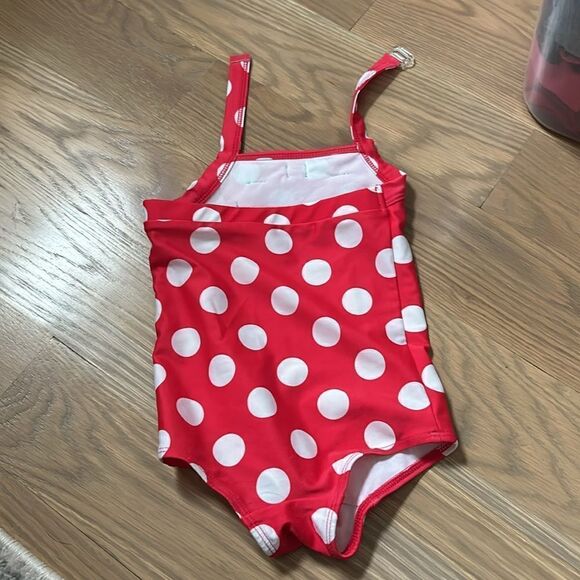 Cat & Jack one piece bathing suit polka dot 2T - Picture 2 of 4